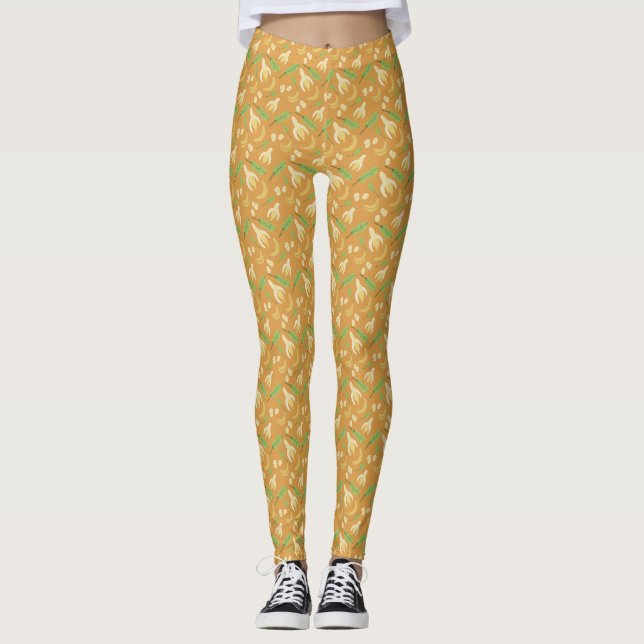 Fruit Basket Pattern Collection - Banana Leggings (Front)