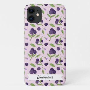 Fruit Basket Pattern Collection - Blueberries Case-Mate iPhone Case