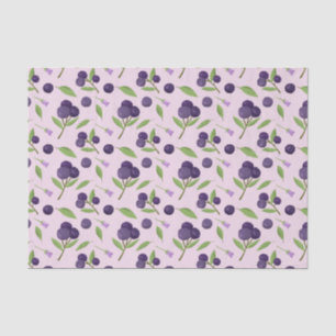 Fruit Basket Pattern Collection - Blueberries Tissue Paper