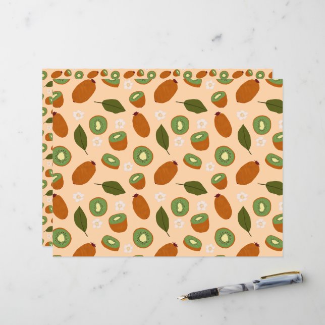 Fruit Basket Pattern Collection - Kiwi (Front/Back In Situ)