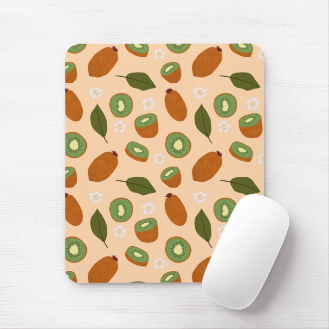 Fruit Basket Pattern Collection - Kiwi  Mouse Pad (With Mouse)