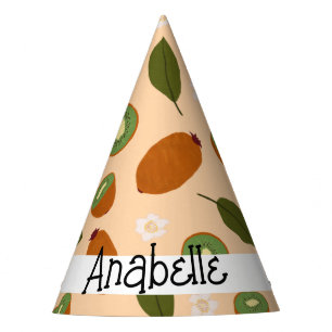 Fruit Basket Pattern Collection - Kiwi Party Hat