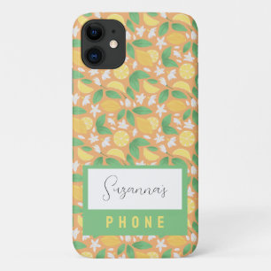 Fruit Basket Pattern Collection - Lemon Case-Mate iPhone Case