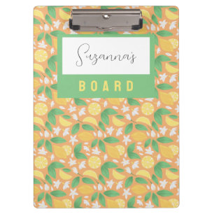Fruit Basket Pattern Collection - Lemon Clipboard