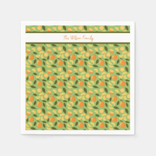 Fruit Basket Pattern Collection - Oranges Napkin