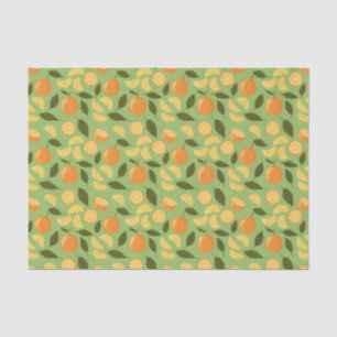 Fruit Basket Pattern Collection - Oranges Tissue Paper