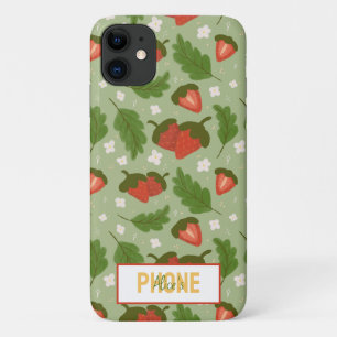 Fruit Basket Pattern Collection - Strawberries Case-Mate iPhone Case