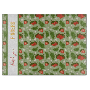 Fruit Basket Pattern Collection - Strawberries Cutting Board