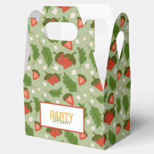 Fruit Basket Pattern Collection - Strawberries Favour Box