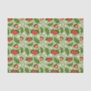 Fruit Basket Pattern Collection - Strawberries Tissue Paper