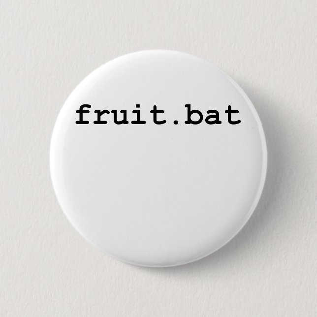 Fruit.bat 6 Cm Round Badge (Front)
