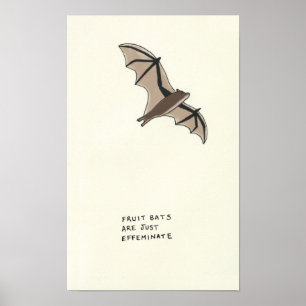 fruit bat trivia poster