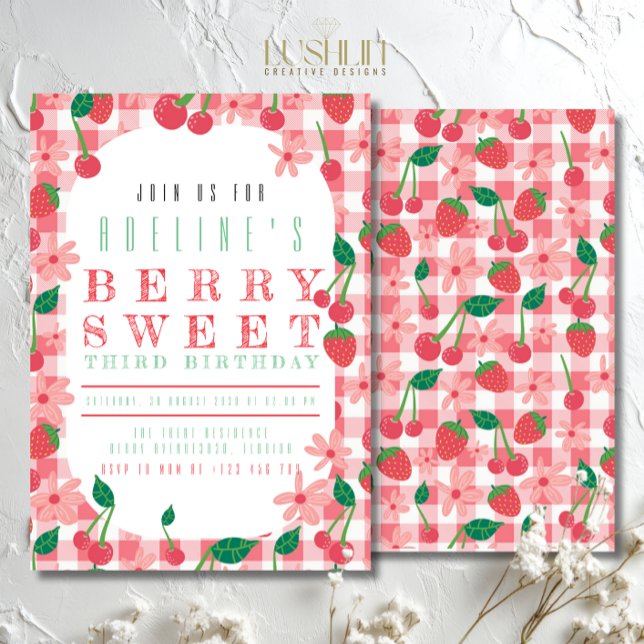 Fruit Birthday Pastel Colours Sweet Summer Party Invitation (Creator Uploaded)