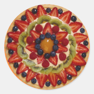 Fruit Cake Classic Round Sticker