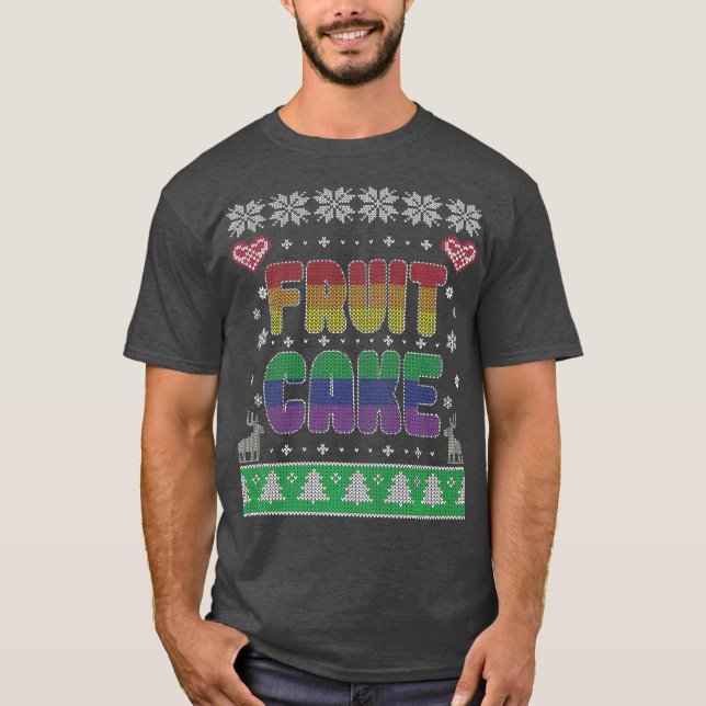 Fruit Cake Funny Gay Holiday Premium T-Shirt (Front)