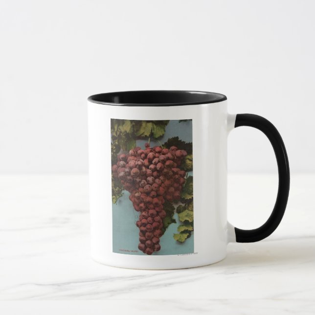 Fruit Chromo Lithograph of California Grapes Mug (Right)