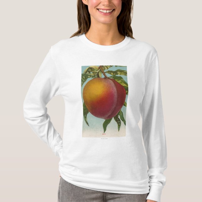 Fruit Chromo Lithograph of PeachFruitState T-Shirt (Front)