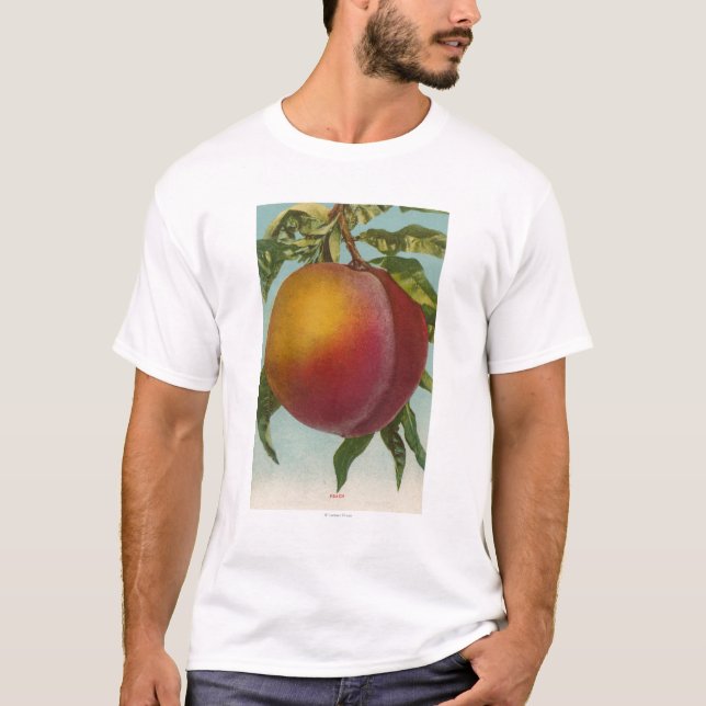 Fruit Chromo Lithograph of PeachFruitState T-Shirt (Front)