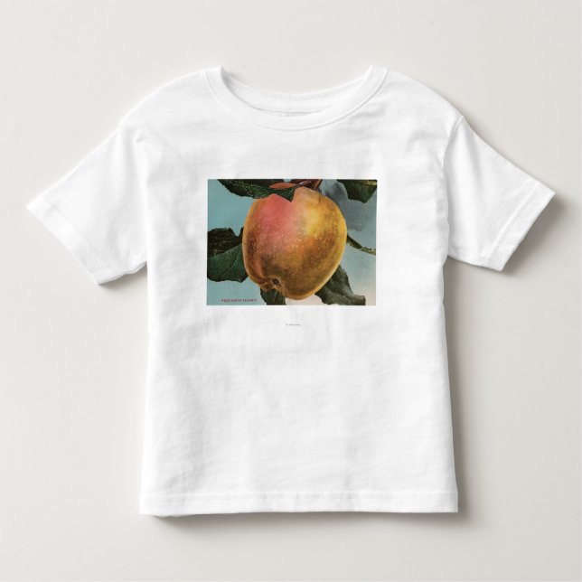 Fruit Chromo Lithograph of White Winter Pearmain Toddler T-Shirt (Front)