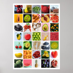 FRUIT Collage Poster