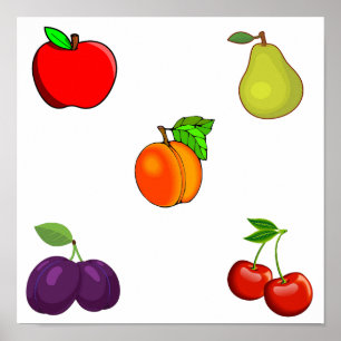 Fruit collection poster
