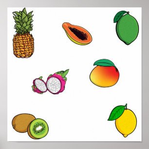 Fruit collection poster