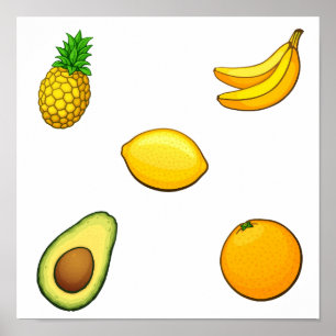 Fruit collection poster