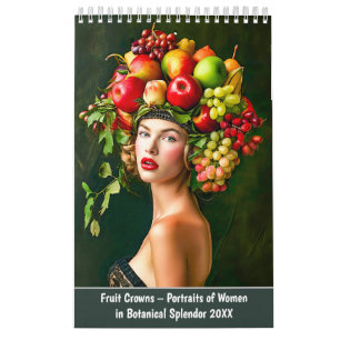 Fruit Crowns – Portraits of Women in Botanical Spl Calendar