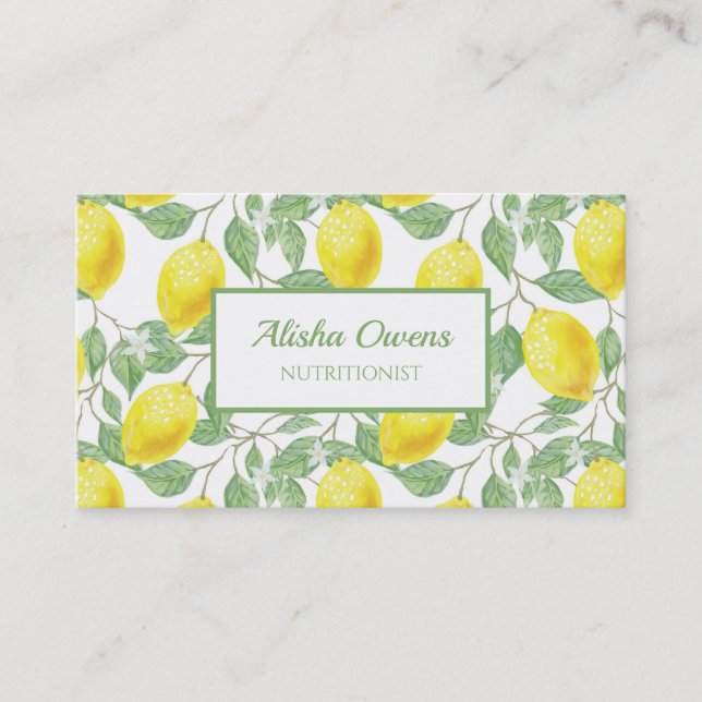 Fruit Design Business Card (Front)