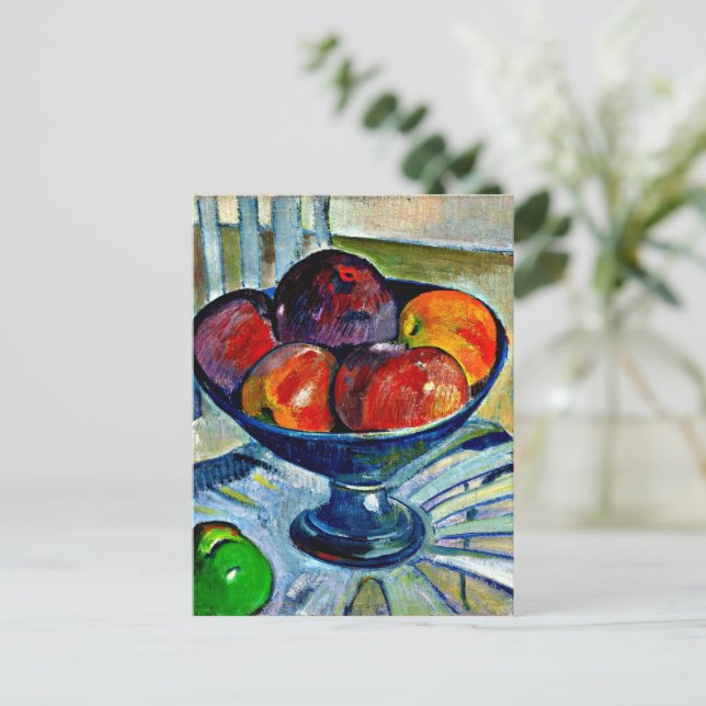 Fruit Dish on a Garden Chair Postcard (Standing Front)