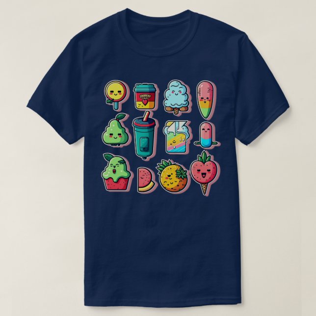 Fruit Emojis T-Shirt (Design Front)