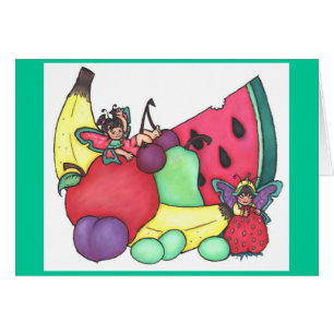 Fruit Fairies ~ Blank Card