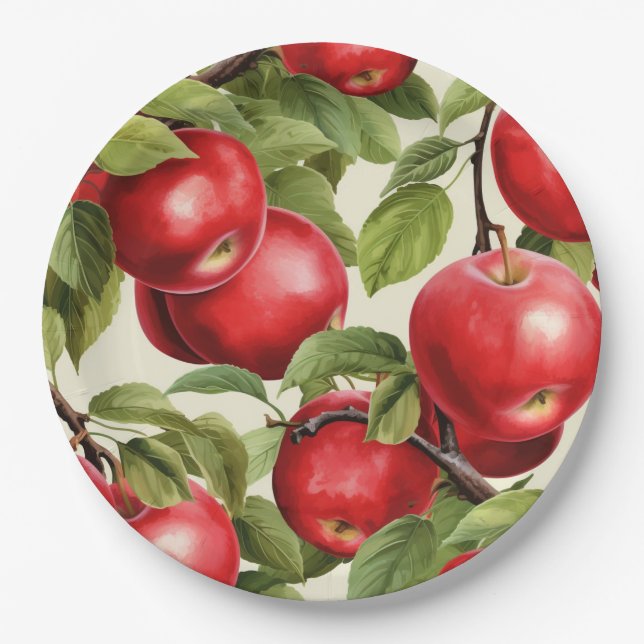 Fruit Fiesta - Colourful Fruit Theme Paper Plate (Front)