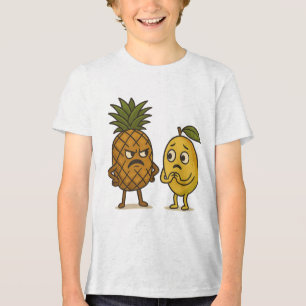 Fruit Fight – Pineapple vs. Mango Showdown Tri-Blend Shirt
