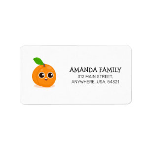 Fruit First Birthday Invitation Address Label
