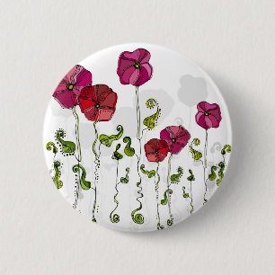 Fruit Flower Cool Cute Girly Retro Floral 6 Cm Round Badge