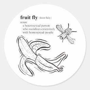 FRUIT FLY CLASSIC ROUND STICKER