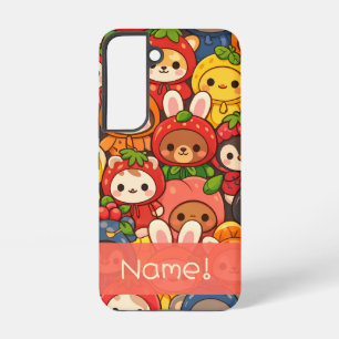 Fruit Friends Parade Cute Animal Custom Samsung Galaxy Case