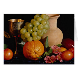 Fruit, goblet and jug