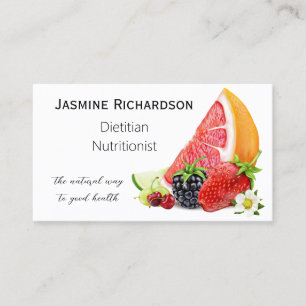 Fruit Health Nutrition Business Card