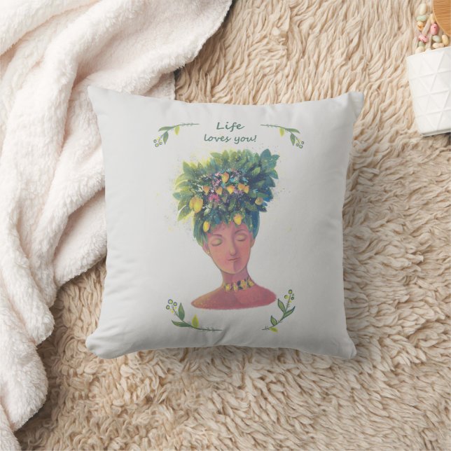 Fruit illustration Valentine's Cushion (Blanket)