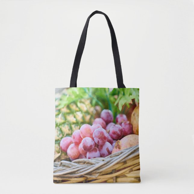 Fruit image on tote bag (Front)