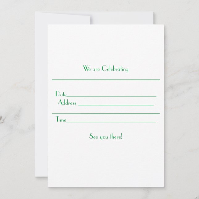 Fruit invitation party (Back)