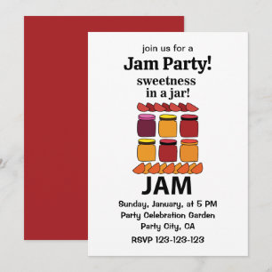 Fruit Jam Sweetness In A Jar Fruit Jam Invitation