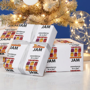 Fruit Jam Sweetness In A Jar Fruit Jam Wrapping Paper