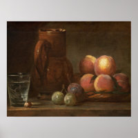 Fruit, Jug & Glass - Jean-Siméon Chardin Fine Art