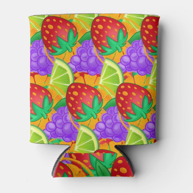 Fruit Juice Strawberry Grape Lime Orange Flavour Can Cooler (Front)