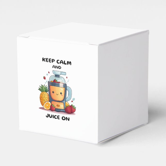 Fruit Juicer Keep Calm And Juice  Health  Favour Box (Front Side)