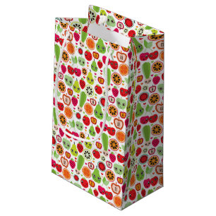 fruit kids illustration apple small gift bag