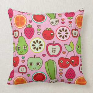 fruit kitchen illustration pattern cushion